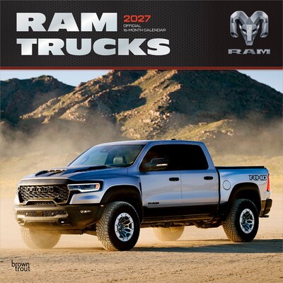 2027 BrownTrout Ram Trucks 12 x 12 Monthly Wall Calendar (9798330715848)