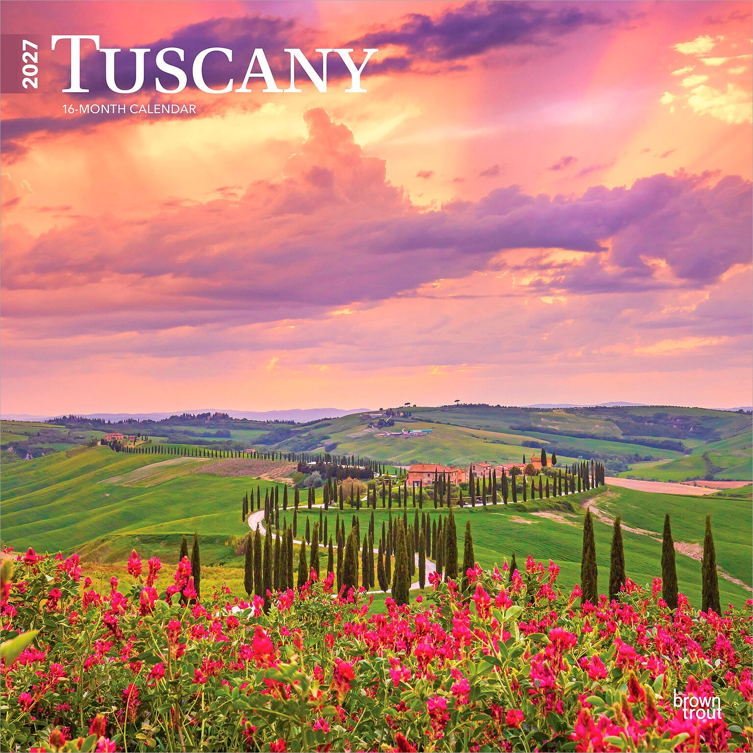 2027 BrownTrout Tuscany 12 x 12 Monthly Wall Calendar (9798330711734)