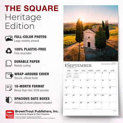 2027 BrownTrout Tuscany 12" x 12" Monthly Wall Calendar (9798330711734)
