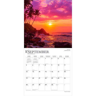 2027 BrownTrout Tropical Islands 12" x 12" Monthly Wall Calendar (9798330711727)