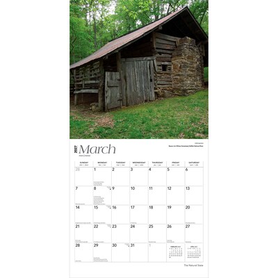 2027 BrownTrout Arkansas Places 12" x 12" Monthly Wall Calendar (9798330714575)