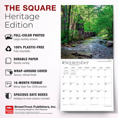2027 BrownTrout Arkansas Places 12" x 12" Monthly Wall Calendar (9798330714575)