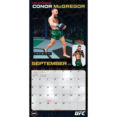 2027 BrownTrout UFC Athletes 12" x 12" Monthly Wall Calendar (9798330714797)