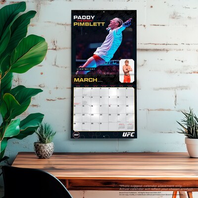 2027 BrownTrout UFC Athletes 12" x 12" Monthly Wall Calendar (9798330714797)