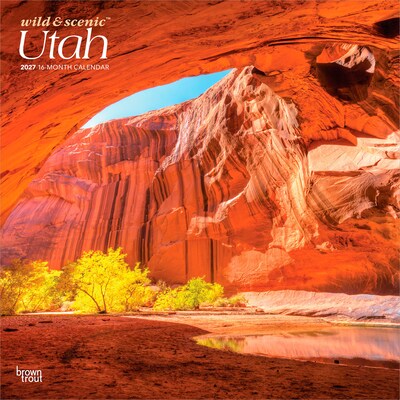 2027 BrownTrout Utah Wild & Scenic 12 x 12 Monthly Wall Calendar (9798330710935)