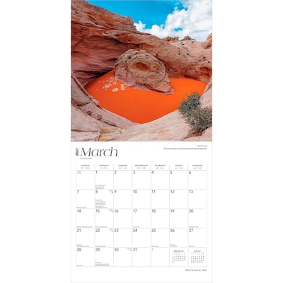 2027 BrownTrout Utah Wild & Scenic 12" x 12" Monthly Wall Calendar (9798330710935)
