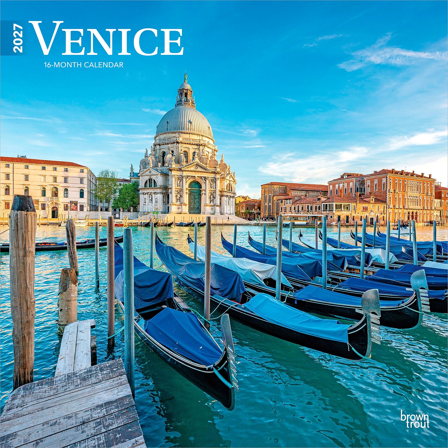 2027 BrownTrout Venice 12 x 12 Monthly Wall Calendar (9798330714889)