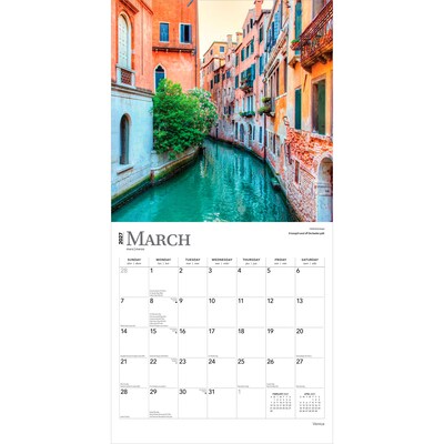 2027 BrownTrout Venice 12" x 12" Monthly Wall Calendar (9798330714889)