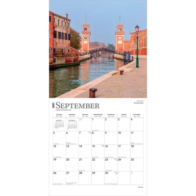 2027 BrownTrout Venice 12" x 12" Monthly Wall Calendar (9798330714889)
