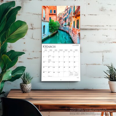 2027 BrownTrout Venice 12" x 12" Monthly Wall Calendar (9798330714889)