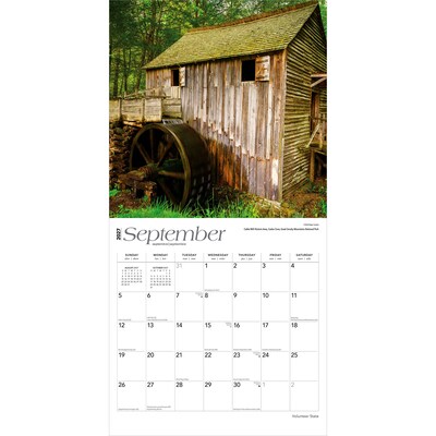 2027 BrownTrout Tennessee Places 12" x 12" Monthly Wall Calendar (9798330714582)