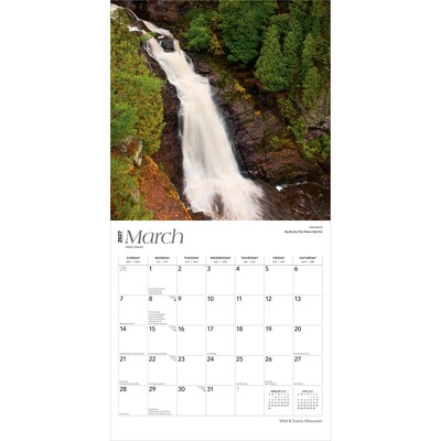2027 BrownTrout Wisconsin Wild & Scenic 12" x 12" Monthly Wall Calendar (9798330710980)