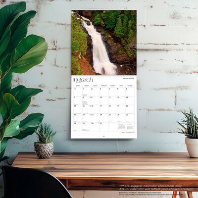 2027 BrownTrout Wisconsin Wild & Scenic 12" x 12" Monthly Wall Calendar (9798330710980)