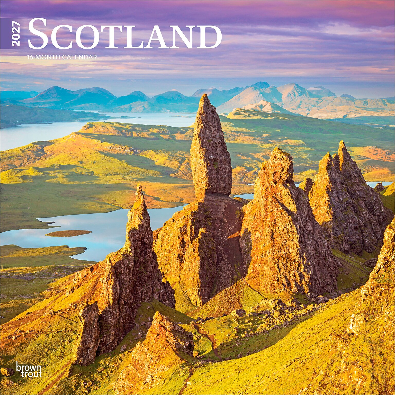 2027 BrownTrout Scotland 12 x 12 Monthly Wall Calendar (9798330711109)