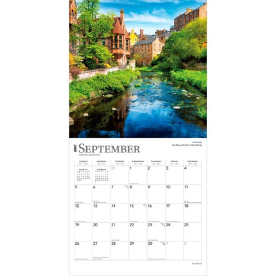 2027 BrownTrout Scotland 12" x 12" Monthly Wall Calendar (9798330711109)