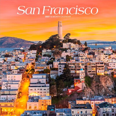 2027 BrownTrout San Francisco 12 x 12 Monthly Wall Calendar (9798330714483)