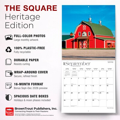 2027 BrownTrout Missouri Places 12" x 12" Monthly Wall Calendar (9798330710843)