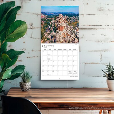 2027 BrownTrout Wyoming Wild & Scenic 12" x 12" Monthly Wall Calendar (9798330710997)