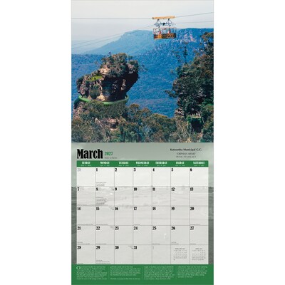 2027 BrownTrout World's Toughest Golf Holes 12" x 12" Monthly Wall Calendar (9798330713493)