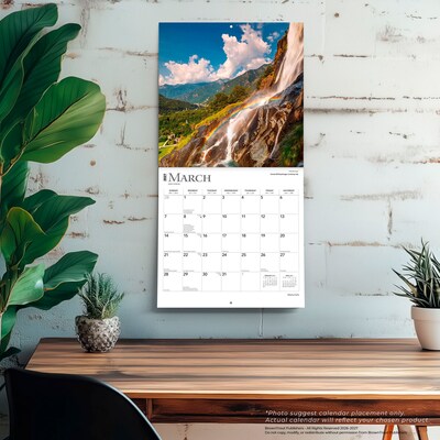 2027 BrownTrout Waterfalls 12" x 12" Monthly Wall Calendar (9798330711604)
