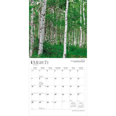 2027 BrownTrout Rocky Mountain Wilderness 12" x 12" Monthly Wall Calendar (9798330714476)