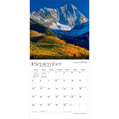 2027 BrownTrout Rocky Mountain Wilderness 12" x 12" Monthly Wall Calendar (9798330714476)
