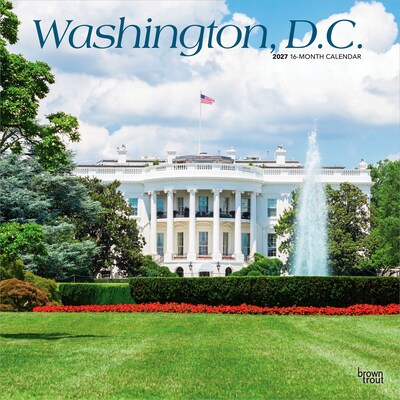 2027 BrownTrout Washington D.C. 12 x 12 Monthly Wall Calendar (9798330714599)