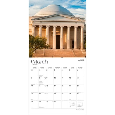 2027 BrownTrout Washington D.C. 12" x 12" Monthly Wall Calendar (9798330714599)