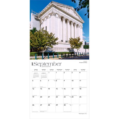 2027 BrownTrout Washington D.C. 12" x 12" Monthly Wall Calendar (9798330714599)
