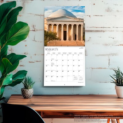 2027 BrownTrout Washington D.C. 12" x 12" Monthly Wall Calendar (9798330714599)