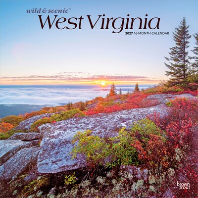 2027 BrownTrout West Virginia Wild & Scenic 12 x 12 Monthly Wall Calendar (9798330710973)