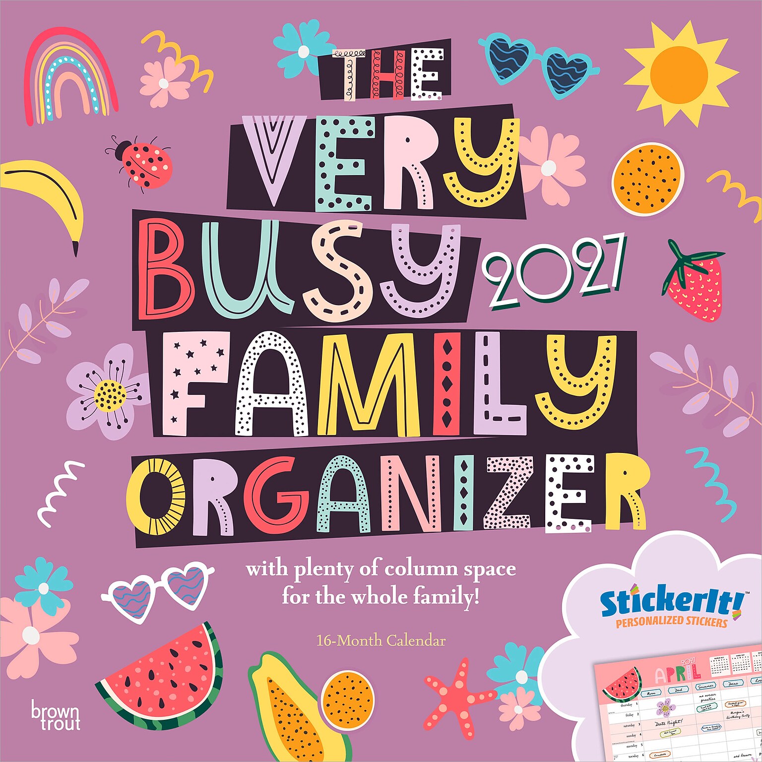 2027 BrownTrout The Very Busy Family Organizer 12 x 12 Monthly Wall Calendar (9798330712779)