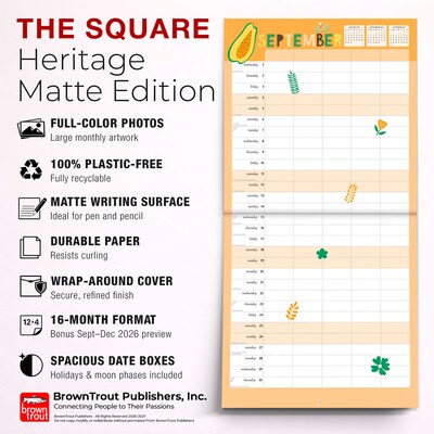 2027 BrownTrout The Very Busy Family Organizer 12" x 12" Monthly Wall Calendar (9798330712779)
