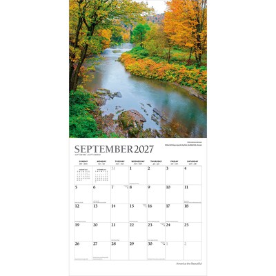 2027 BrownTrout America the Beautiful 12" x 12" Monthly Wall Calendar (9798330713608)