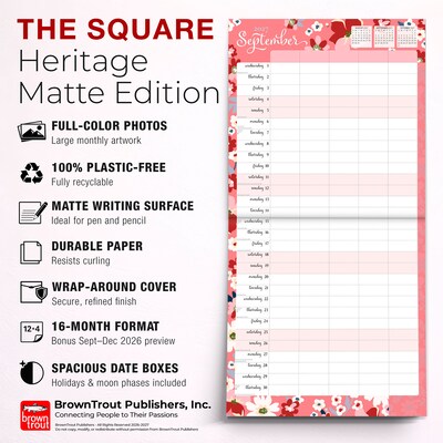 2027 BrownTrout Mom's Family Planner 12" x 12" Monthly Wall Calendar (9798330712762)