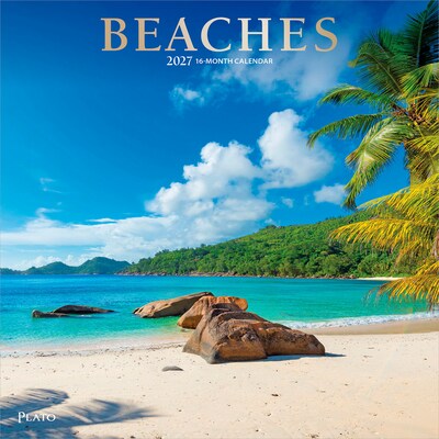 2027 BrownTrout Beaches 12 x 12 Monthly Wall Calendar (9798330713639)