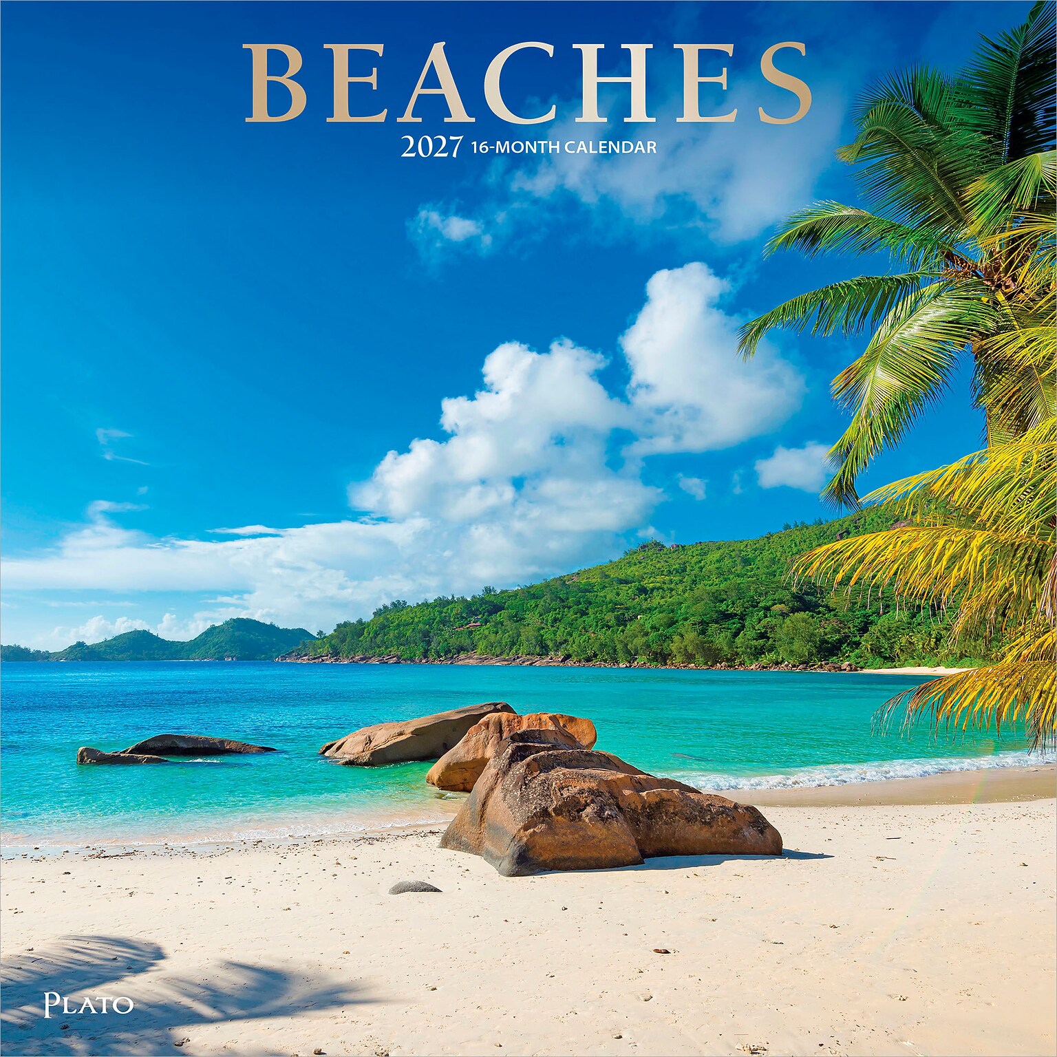 2027 BrownTrout Beaches 12 x 12 Monthly Wall Calendar (9798330713639)
