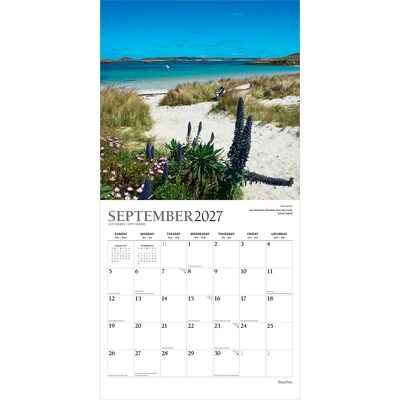 2027 BrownTrout Beaches 12" x 12" Monthly Wall Calendar (9798330713639)