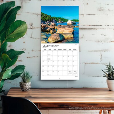 2027 BrownTrout Beaches 12" x 12" Monthly Wall Calendar (9798330713639)