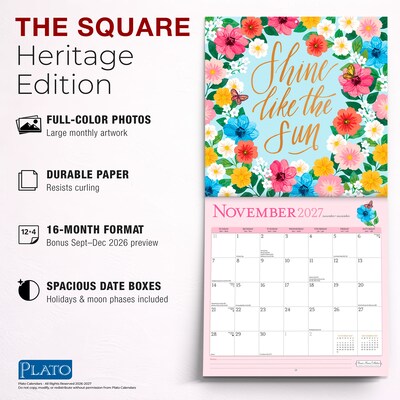 2027 BrownTrout Bonnie Marcus 12" x 12" Monthly Wall Calendar (9798330713103)