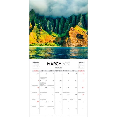 2027 BrownTrout I Love Travel 12" x 12" Monthly Wall Calendar (9347301107238)