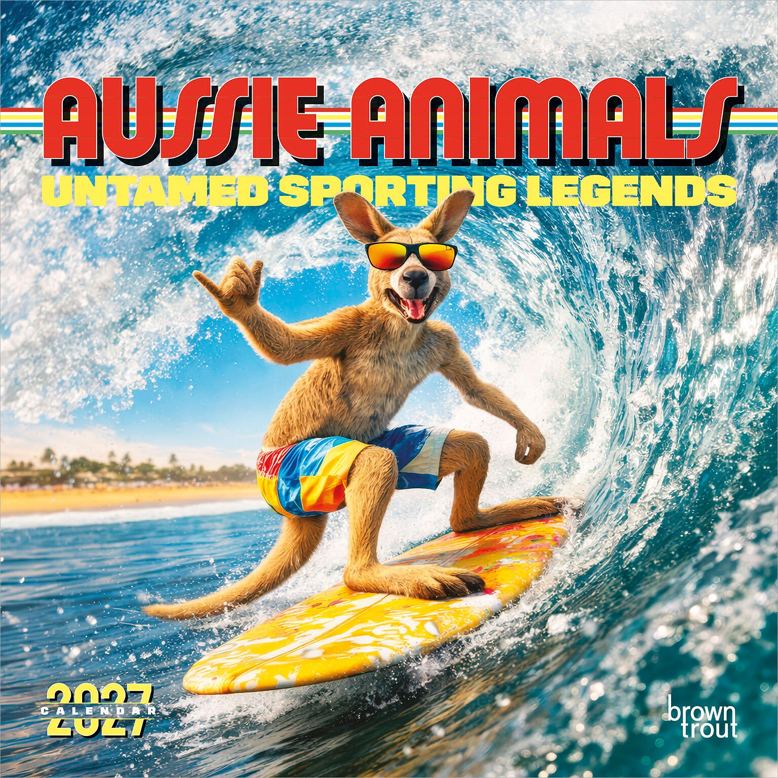 2027 BrownTrout Aussie Animals 12 x 12 Monthly Wall Calendar (9347301107054)