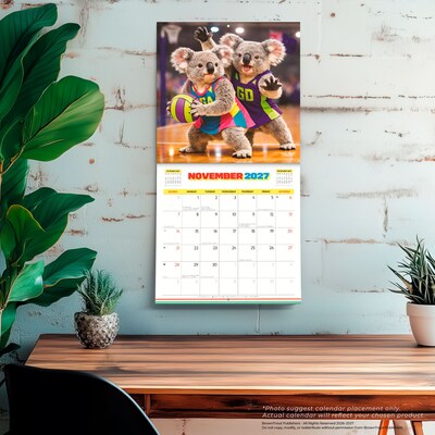 2027 BrownTrout Aussie Animals 12" x 12" Monthly Wall Calendar (9347301107054)