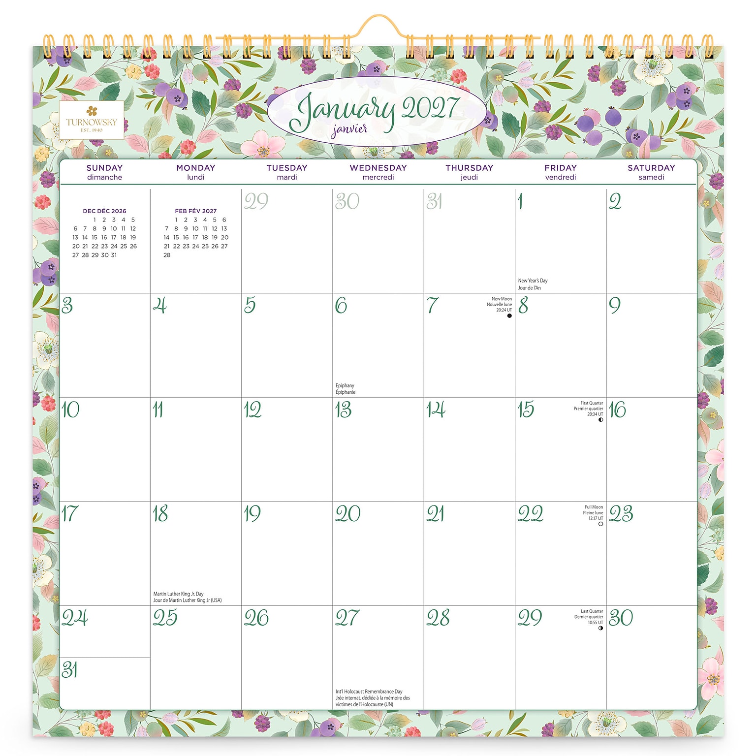2027 BrownTrout House of Turnowsky 12 x 12 Monthly Calendar (9798330715206)