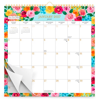 2027 BrownTrout Bonnie Marcus 12 x 12 Monthly Calendar (9798330715015)