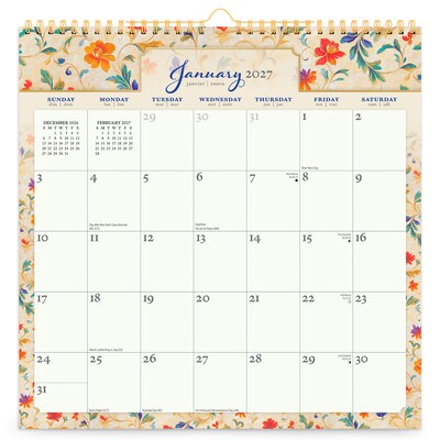 2027 BrownTrout Tuscan Delight 12 x 12 Monthly Calendar (9798330712816)