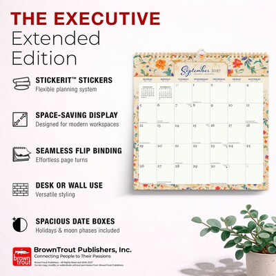 2027 BrownTrout Tuscan Delight 12" x 12" Monthly Calendar (9798330712816)