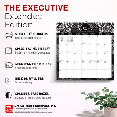 2027 BrownTrout Pen & Ink 12" x 12" Monthly Calendar (9798330712793)