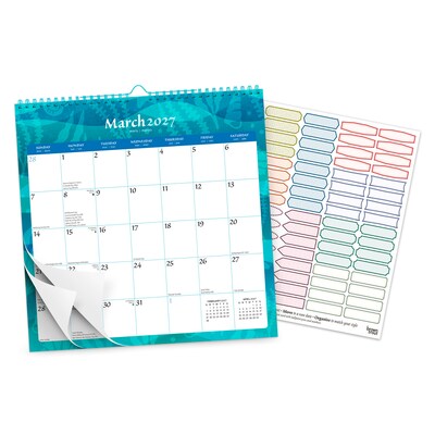 2027 BrownTrout Seaside Currents 12" x 12" Monthly Calendar (9798330712809)