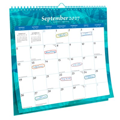 2027 BrownTrout Seaside Currents 12" x 12" Monthly Calendar (9798330712809)